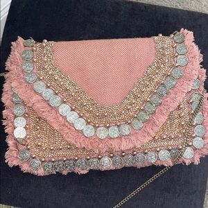 Venus pink coin crossbody